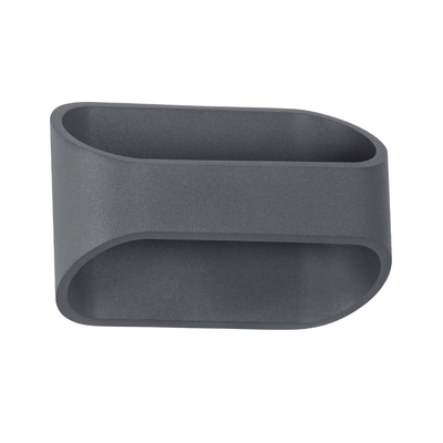 GLOBOSTAR® EDEN 60667 Μοντέρνο Φωτιστικό Τοίχου - Απλίκα LED 10W 1000lm 60° AC 220-240V IP20 Φυσικό Λευκό 4500K - Bridgelux COB Chip & TÜV SÜD Driver - Γκρι Ανθρακί Ματ - Μ16 x Π10.5 x Υ9cm - 3 Χρόνια Εγγύηση