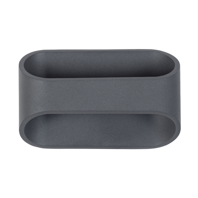 GLOBOSTAR® EDEN 60667 Μοντέρνο Φωτιστικό Τοίχου - Απλίκα LED 10W 1000lm 60° AC 220-240V IP20 Φυσικό Λευκό 4500K - Bridgelux COB Chip & TÜV SÜD Driver - Γκρι Ανθρακί Ματ - Μ16 x Π10.5 x Υ9cm - 3 Χρόνια Εγγύηση