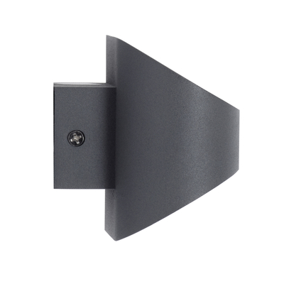 GLOBOSTAR® EDEN 60667 Μοντέρνο Φωτιστικό Τοίχου - Απλίκα LED 10W 1000lm 60° AC 220-240V IP20 Φυσικό Λευκό 4500K - Bridgelux COB Chip & TÜV SÜD Driver - Γκρι Ανθρακί Ματ - Μ16 x Π10.5 x Υ9cm - 3 Χρόνια Εγγύηση