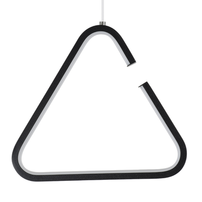 GLOBOSTAR® CEROBA 61307 Μοντέρνο Κρεμαστό Φωτιστικό Οροφής LED 12W 1320lm 360° AC 220-240V IP20 Ρυθμιζόμενο Λευκό CCT με On/Off 2700K/4500K/6000K - Lumileds SMD Chip - Μαύρο Ματ - Μ22 x Π2 x Υ22cm - 3 Χρόνια Εγγύηση