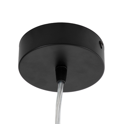 GLOBOSTAR® BARON 61251 Μοντέρνο Κρεμαστό Φωτιστικό Οροφής LED 12W 1440lm 120° AC 220-240V IP20 Ρυθμιζόμενο Λευκό CCT με On/Off 2700K/4500K/6000K - Lumileds SMD Chip - Μαύρο Ματ - Μ25 x Π25 x Υ8cm - 3 Χρόνια Εγγύηση