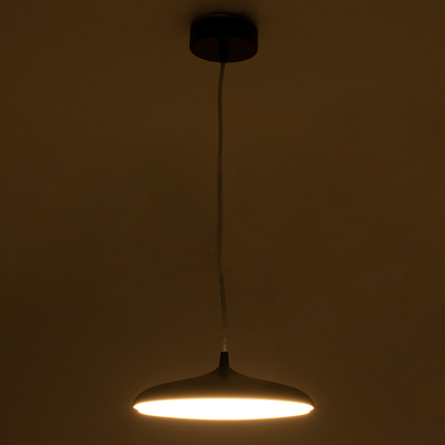 GLOBOSTAR® BARON 61251 Μοντέρνο Κρεμαστό Φωτιστικό Οροφής LED 12W 1440lm 120° AC 220-240V IP20 Ρυθμιζόμενο Λευκό CCT με On/Off 2700K/4500K/6000K - Lumileds SMD Chip - Μαύρο Ματ - Μ25 x Π25 x Υ8cm - 3 Χρόνια Εγγύηση