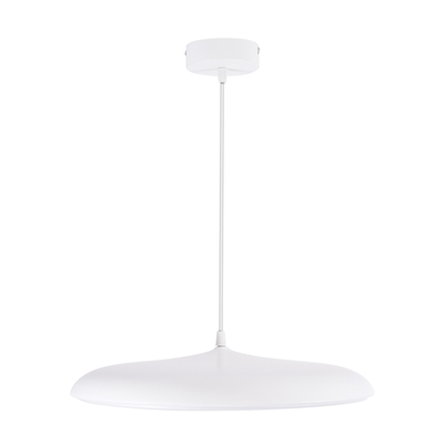 GLOBOSTAR® BARON 61255 Μοντέρνο Κρεμαστό Φωτιστικό Οροφής LED 24W 2880lm 120° AC 220-240V IP20 Ρυθμιζόμενο Λευκό CCT με On/Off 2700K/4500K/6000K - Lumileds SMD Chip - Λευκό Ματ - Μ40 x Π40 x Υ10cm - 3 Χρόνια Εγγύηση