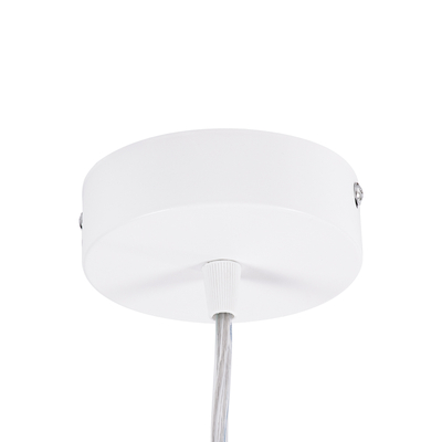 GLOBOSTAR® BARON 61255 Μοντέρνο Κρεμαστό Φωτιστικό Οροφής LED 24W 2880lm 120° AC 220-240V IP20 Ρυθμιζόμενο Λευκό CCT με On/Off 2700K/4500K/6000K - Lumileds SMD Chip - Λευκό Ματ - Μ40 x Π40 x Υ10cm - 3 Χρόνια Εγγύηση