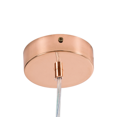 GLOBOSTAR® BARON 61256 Μοντέρνο Κρεμαστό Φωτιστικό Οροφής LED 24W 2880lm 120° AC 220-240V IP20 Ρυθμιζόμενο Λευκό CCT με On/Off 2700K/4500K/6000K - Lumileds SMD Chip - Ροζ Χρυσό - Μ40 x Π40 x Υ10cm - 3 Χρόνια Εγγύηση