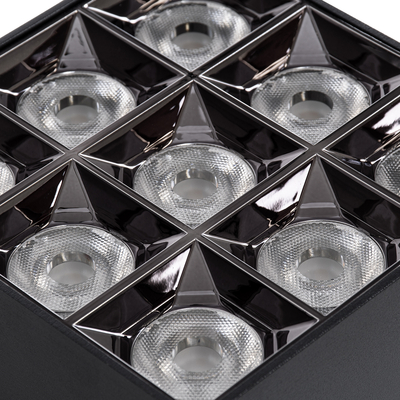 GLOBOSTAR® LUMINAR 60337 Downlight Σποτ LED 30W 4050lm 36° AC 220-240V IP20 Θερμό Λευκό 2700K - Osram SMD Chip & TÜV SÜD Driver - Μαύρο Ματ - Μ12 x Π12 x Υ6.6cm - 5 Χρόνια Εγγύηση