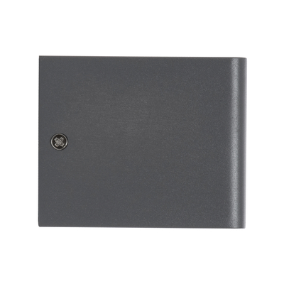 GLOBOSTAR® CIRCOA 60543 Μοντέρνο Φωτιστικό Τοίχου - Απλίκα LED 10W 1080lm 60° AC 220-240V IP44 Θερμό Λευκό 2700K - Bridgelux COB Chip & TÜV SÜD Driver - Γκρι Ανθρακί Ματ - Μ20 x Π8 x Υ10cm - 5 Χρόνια Εγγύηση