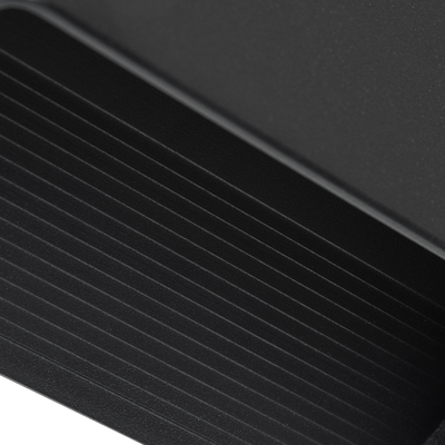 GLOBOSTAR® CIRCOA 60544 Μοντέρνο Φωτιστικό Τοίχου - Απλίκα LED 10W 1080lm 60° AC 220-240V IP44 Θερμό Λευκό 2700K - Bridgelux COB Chip & TÜV SÜD Driver - Μαύρο Ματ - Μ20 x Π8 x Υ10cm - 5 Χρόνια Εγγύηση