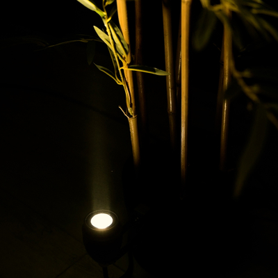 GLOBOSTAR® TREEGAL 90461 Φωτιστικό Σποτ για Φυτά - Δέντρα με Βάση Μπετού & Κορμού LED 3W 330lm 15° DC 24V Αδιάβροχο IP67 Θερμό Λευκό 2700K Dimmable - Bridgelux SMD Chip - Γκρι Ανθρακί - Μ5 x Π5 x Υ14.7cm - 3 Χρόνια Εγγύηση