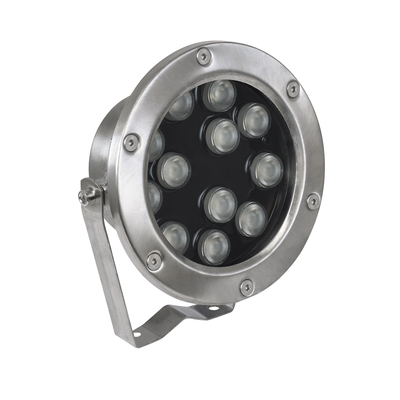 GLOBOSTAR® UNDERWATER-JERRY 90425 Υποβρύχιο Επιφανειακό Σποτ για Σιντριβάνια/Πισίνες LED 12W 1020lm 30° DC 24V Αδιάβροχο IP68 RGBW DMX512 Dimmable - Ανοξείδωτο Ατσάλι 304 - Μ14.5 x Π7 x Υ19cm - 3 Χρόνια Εγγύηση