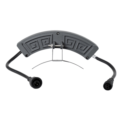 GLOBOSTAR® TREEPLANTE 90455 Κυρτή Μπάρα Φωτισμού Wall Washer για Φυτά - Δέντρα LED 6W 630lm 15° DC 24V Αδιάβροχο IP67 Ultra Θερμό Λευκό 2200K Dimmable - Bridgelux SMD Chip - Γκρι Ανθρακί - Μ17.5 x Π4.5 x Υ8cm - 3 Χρόνια Εγγύηση