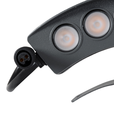 GLOBOSTAR® TREEPLANTE 90455 Κυρτή Μπάρα Φωτισμού Wall Washer για Φυτά - Δέντρα LED 6W 630lm 15° DC 24V Αδιάβροχο IP67 Ultra Θερμό Λευκό 2200K Dimmable - Bridgelux SMD Chip - Γκρι Ανθρακί - Μ17.5 x Π4.5 x Υ8cm - 3 Χρόνια Εγγύηση