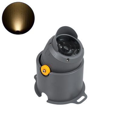 GLOBOSTAR® FLOODSIMA 90493 Κινούμενος Προβολέας Σποτ Wall Washer με Αντιθαμβωτική Γρίλια LED 24W 2160lm 30° DC 24V Αδιάβροχο IP67 Θερμό Λευκό 2700K Dimmable - Bridgelux SMD Chip - Γκρι Ανθρακί - Μ14.5 x Π24.2 x Υ22.5cm - 3 Χρόνια Εγγύηση