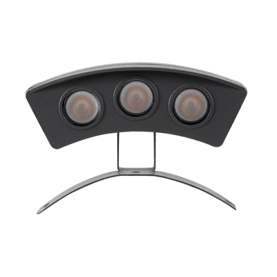 GLOBOSTAR® TREEPLANTE 90515 Κυρτή Μπάρα Φωτισμού Wall Washer για Φυτά - Δέντρα LED 3W 330lm 15° DC 24V Αδιάβροχο IP67 Θερμό Λευκό 2700K Dimmable - Bridgelux SMD Chip - Γκρι Ανθρακί - Μ11 x Π3 x Υ8.2cm - 3 Χρόνια Εγγύηση