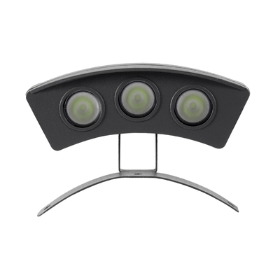 GLOBOSTAR® TREEPLANTE 90517 Κυρτή Μπάρα Φωτισμού Wall Washer για Φυτά - Δέντρα LED 3W 255lm 15° DC 24V Αδιάβροχο IP67 Πράσινο Dimmable - Bridgelux SMD Chip - Γκρι Ανθρακί - Μ11 x Π3 x Υ8.2cm - 3 Χρόνια Εγγύηση