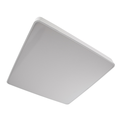 GLOBOSTAR® KAMALA 61211-P Μοντέρνο Κρεμαστό Φωτιστικό Οροφής LED 100W 11020lm 120° AC 220-240V IP20 Ρυθμιζόμενο Λευκό CCT με Χειριστήριο από 2700K έως 6000K Dimmable - Lumileds SMD Chip - Λευκό Ματ - Μ80 x Π80 x Υ8cm - 3 Χρόνια Εγγύηση