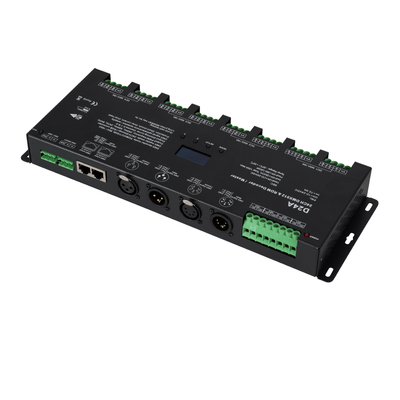 GLOBOSTAR® SKYDANCE-D24A 70673 DC DMX Master Dimmer / Controller / Decoder Υψηλής Ταχύτητας με 24 x 3A 72W Κανάλια DC 12-24V 72.5A 1740W Max IP20 - DMX512 & RDM - Μ16.7 x Π5 x Υ2.4cm - 5 Χρόνια Εγγύηση