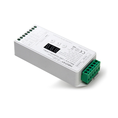 GLOBOSTAR® MiBOXER-DL-X 71423 DC DALI BUS & Push Dimmer / Controller με 5 x 6A 144W Κανάλια DC 12-24V 20A 480W Max IP20 - DALI BUS & Push Dimming - Μ13 x Π5 x Υ2.5cm - 5 Χρόνια Εγγύηση