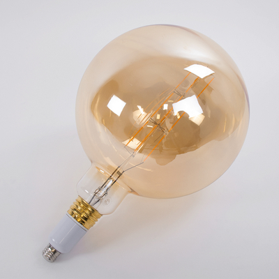 GLOBOSTAR® BULETTE 99029 Λάμπα E27 G300 LED 10W 800lm 360° AC 220-240V IP20 Ultra Θερμό Λευκό 2200K Dimmable - Long Filament Chip - Μελί - Μ30 x Π30 x Υ49cm - 3 Χρόνια Εγγύηση