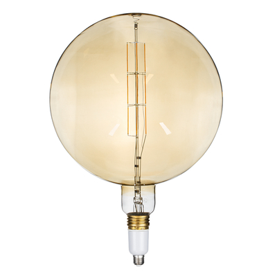 GLOBOSTAR® ORBITAL 99030 Λάμπα E27 G380 LED 10W 800lm 360° AC 220-240V IP20 Ultra Θερμό Λευκό 2200K Dimmable - Long Filament Chip - Μελί - Μ38 x Π38 x Υ55cm - 3 Χρόνια Εγγύηση