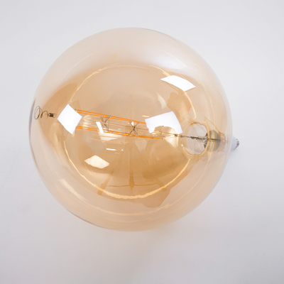 GLOBOSTAR® ORBITAL 99030 Λάμπα E27 G380 LED 10W 800lm 360° AC 220-240V IP20 Ultra Θερμό Λευκό 2200K Dimmable - Long Filament Chip - Μελί - Μ38 x Π38 x Υ55cm - 3 Χρόνια Εγγύηση