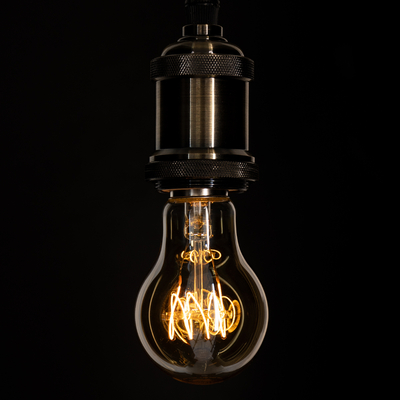 GLOBOSTAR® GLOBE 99059 Λάμπα E27 A60 LED 4W 280lm 360° AC 220-240V IP20 Ultra Θερμό Λευκό 2200K Dimmable - Ultra Thin Soft T Spiral Filament Chip - Μελί - Μ6 x Π6 x Υ10.5cm - 3 Χρόνια Εγγύηση