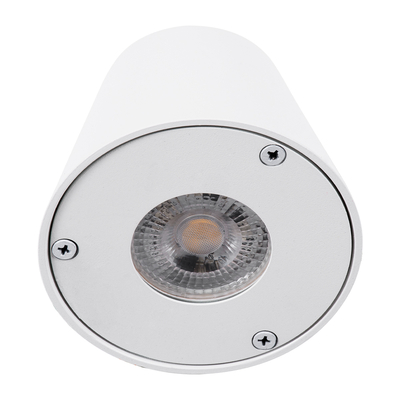 GLOBOSTAR® GARDENIA 60793 Μοντέρνο Φωτιστικό Τοίχου - Απλίκα με Ντουί 1 x GU10 AC 220-240V Αδιάβροχο IP65 - Λευκό Ματ - Μ9.5 x Π13 x Υ7.7cm