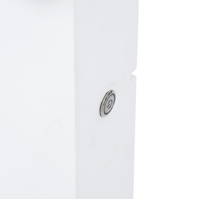 GloboStar® MAKEUP MIRROR-80x80-4 Μοντέρνος Καθρέπτης Μακιγιάζ με Πλαίσιο Φυσικού Ξύλου με Διακόπτη On/Off 12 x E27 AC220-240V - Μ80 x Π7 x Υ80cm - Λευκή Λάκα