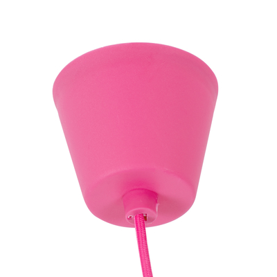 GLOBOSTAR® CABLITO 61552 Μοντέρνο Κρεμαστό Φωτιστικό Οροφής με Ντουί 1 x E27 AC 220-240V IP20 - Ροζ - Μ4 x Π4 x Υ110cm