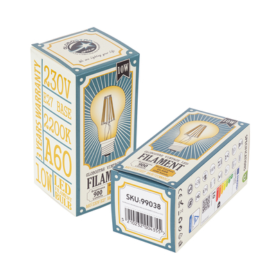 GLOBOSTAR® GLOBE 99038 Λάμπα E27 A60 LED 10W 900lm 360° AC 220-240V IP20 Ultra Θερμό Λευκό 2200K Dimmable - Long Filament Chip - Μελί - Μ6 x Π6 x Υ10.5cm - 3 Χρόνια Εγγύηση