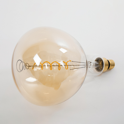 GLOBOSTAR® PAPAYAS 99171 Λάμπα E27 ER180 LED 6W 420lm 360° AC 220-240V IP20 Ultra Θερμό Λευκό 2200K Dimmable - Soft S Spiral Filament Chip - Μελί - Μ18 x Π18 x Υ30cm - 3 Χρόνια Εγγύηση