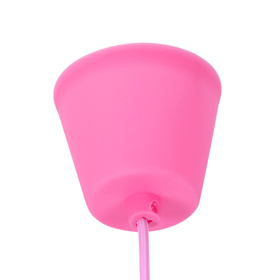 GLOBOSTAR® CABLITO 61553 Μοντέρνο Κρεμαστό Φωτιστικό Οροφής με Ντουί 1 x E27 AC 220-240V IP20 - Ροζ - Μ4 x Π4 x Υ110cm