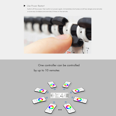 GloboStar® 71546 V3 SKYDANCE DC RF 2.4Ghz Dimmer High Speed Controller 3 Καναλιών DC 12-24V 3 x 5A 96W - Max 12A 288W - IP20 Μ10 x Π3.5 x Υ2cm - 5 Years Warranty