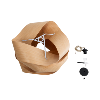 GLOBOSTAR® SARDIGNA 02180 Boho Κρεμαστό Φωτιστικό Οροφής με Ντουί 1 x E27 AC 220-240V IP20 - Καφέ - Μ60 x Π60 x Υ30cm