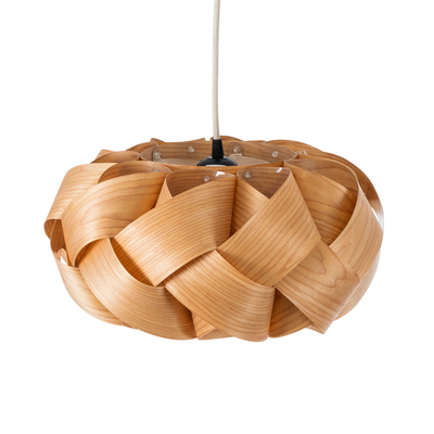 GLOBOSTAR® SARDIGNA 02217 Boho Κρεμαστό Φωτιστικό Οροφής με Ντουί 1 x E27 AC 220-240V IP20 - Καφέ - Μ40 x Π40 x Υ20cm