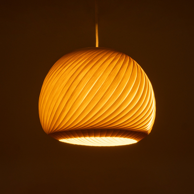 GLOBOSTAR® KAILANI 02242 Boho Κρεμαστό Φωτιστικό Οροφής με Ντουί 1 x E27 AC 220-240V IP20 - Μπεζ - Μ40 x Π40 x Υ30cm