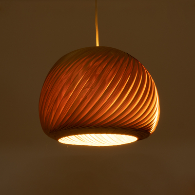 GLOBOSTAR® KAILANI 02243 Boho Κρεμαστό Φωτιστικό Οροφής με Ντουί 1 x E27 AC 220-240V IP20 - Καφέ - Μ40 x Π40 x Υ30cm