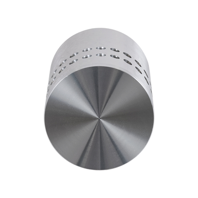 GLOBOSTAR® STAINS 60596 Μοντέρνο Φωτιστικό Τοίχου - Απλίκα LED 5W 300lm 180° AC 220-240V IP44 Μπλε - Bridgelux SMD Chip & TÜV SÜD Driver - Νίκελ Βούρτσας - Μ5.5 x Π5.5 x Υ7cm - 5 Χρόνια Εγγύηση