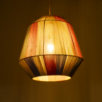 GLOBOSTAR® SALERNO 02188 Boho Κρεμαστό Φωτιστικό Οροφής με Ντουί 1 x E27 AC 220-240V IP20 - Πολύχρωμο - Μ50 x Π50 x Υ50cm