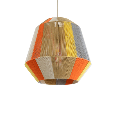 GLOBOSTAR® SALERNO 02289 Boho Κρεμαστό Φωτιστικό Οροφής με Ντουί 1 x E27 AC 220-240V IP20 - Πολύχρωμο - Μ50 x Π50 x Υ50cm