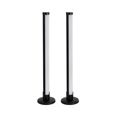 GloboStar® DIGICOLUMN 90760 Επιτραπέζιο Φωτιστικό Πορτατίφ LED 16W 1280lm 180° DC 5V IP20 RGB Dimmable Μαύρο Πλαστικό - Μ3 x Π3 x Υ45cm - ΣΕΤ 2 Τεμαχίων - 2 Χρόνια Εγγύηση