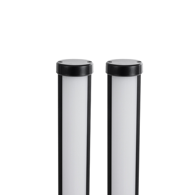 GloboStar® DIGICOLUMN 90760 Επιτραπέζιο Φωτιστικό Πορτατίφ LED 16W 1280lm 180° DC 5V IP20 RGB Dimmable Μαύρο Πλαστικό - Μ3 x Π3 x Υ45cm - ΣΕΤ 2 Τεμαχίων - 2 Χρόνια Εγγύηση