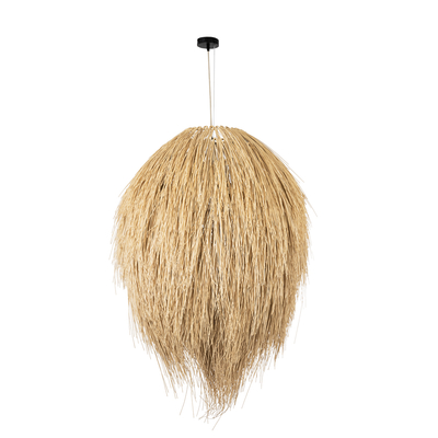 GLOBOSTAR® ARCHIPELAGO 01913 Boho Κρεμαστό Φωτιστικό Οροφής με Ντουί 1 x E27 AC 220-240V IP20 - Μπεζ - Μ80 x Π80 x Υ100cm