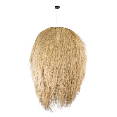 GLOBOSTAR® ARCHIPELAGO 01914 Boho Κρεμαστό Φωτιστικό Οροφής με Ντουί 1 x E27 AC 220-240V IP20 - Μπεζ - Μ120 x Π120 x Υ140cm