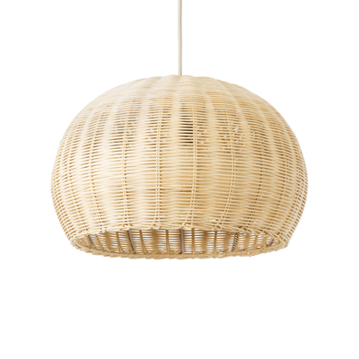 GLOBOSTAR® RAITO 01824 Boho Κρεμαστό Φωτιστικό Οροφής με Ντουί 1 x E27 AC 220-240V IP20 - Μπεζ - Μ40 x Π40 x Υ25cm