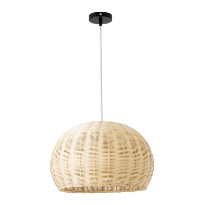 GLOBOSTAR® RAITO 01824 Boho Κρεμαστό Φωτιστικό Οροφής με Ντουί 1 x E27 AC 220-240V IP20 - Μπεζ - Μ40 x Π40 x Υ25cm