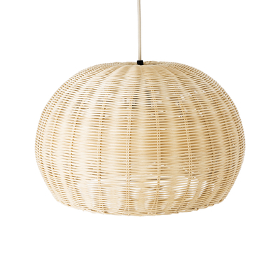 GLOBOSTAR® RAITO 01824 Boho Κρεμαστό Φωτιστικό Οροφής με Ντουί 1 x E27 AC 220-240V IP20 - Μπεζ - Μ40 x Π40 x Υ25cm