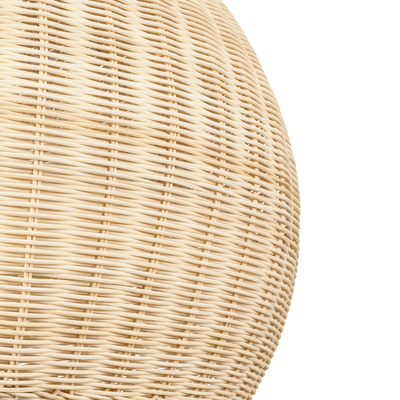 GLOBOSTAR® RAITO 01825 Boho Κρεμαστό Φωτιστικό Οροφής με Ντουί 1 x E27 AC 220-240V IP20 - Μπεζ - Μ60 x Π60 x Υ40cm