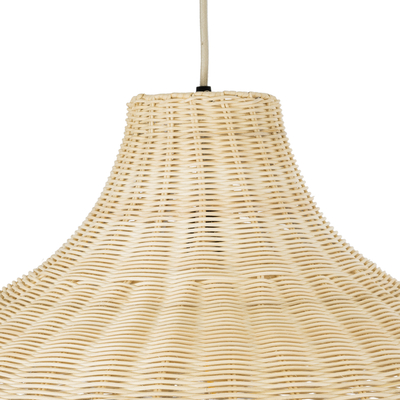 GLOBOSTAR® AFURU 01828 Boho Κρεμαστό Φωτιστικό Οροφής με Ντουί 1 x E27 AC 220-240V IP20 - Μπεζ - Μ60 x Π60 x Υ40cm