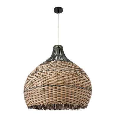 GLOBOSTAR® SEYCHELLES 01949 Boho Κρεμαστό Φωτιστικό Οροφής με Ντουί 1 x E27 AC 220-240V IP20 - Καφέ & Λαδί - Μ60 x Π60 x Υ60cm